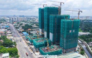 Hàng chục dự án căn hộ đua nhau 'mọc' lên dọc đoạn Quốc lộ