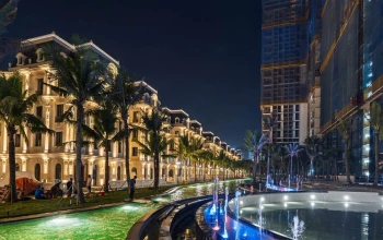Dự án hàng hiệu tại Ciputra tăng tốc về đích, gây bất ngờ với khung cảnh nhạc nước rực rỡ ở lõi cảnh quan