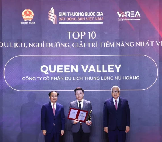 Queen Valley Estate ghi dấu trong Top 10 đô thị du lịch, nghỉ dưỡng, giải trí tiềm năng nhất Việt Nam