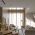 Căn hộ duplex trong trẻo với bảng 'màu ban mai'