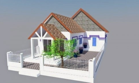 Gợi ý xây mẫu nhà cấp 4 có gác lửng 4x16 chi tiết nhất 2019