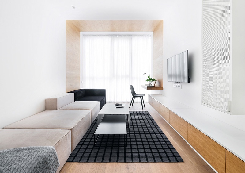 Thiết kế nội thất thông minh cho căn hộ 65m2