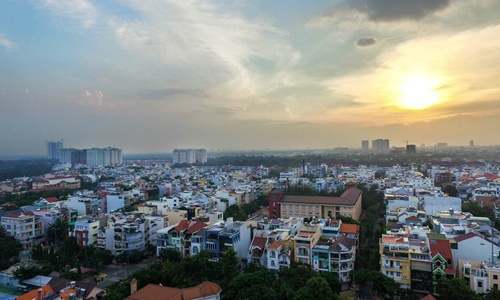 Giá nhà phố ven Sài Gòn tăng trên 110%