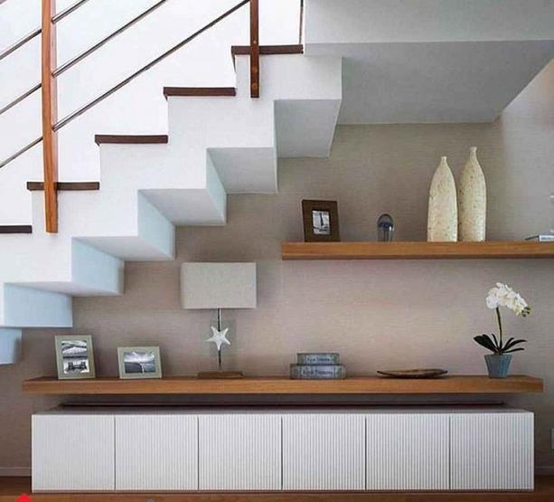 Những cách biến "góc chết" gầm cầu thang thành nơi tiện ích