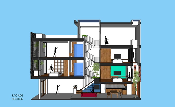 Tư vấn thiết kế nhà 2 tầng hài hòa với thiên nhiên