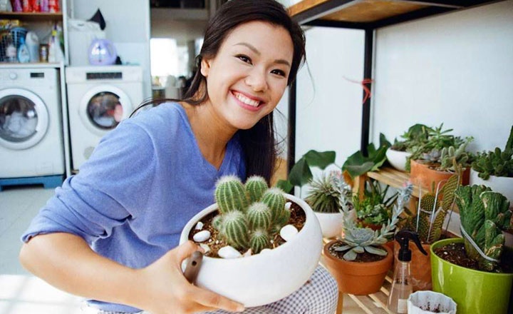 Ca sĩ Phương Vy Idol "khoác bộ áo mới" cho ban công của gia đình