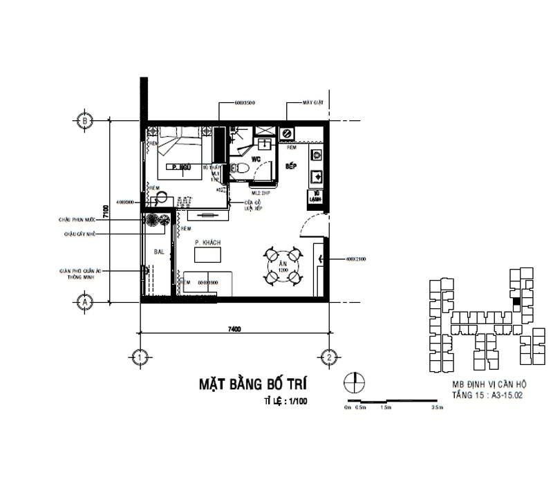 Khám phá không gian sống thoáng mát bên trong căn hộ 46m2 tại Sài Gòn