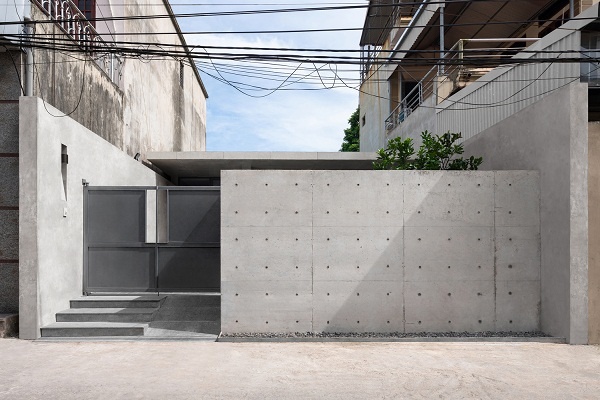 Lạ mắt với ngôi nhà với thiết kế bằng bê tông 120m2 tại Hà Nội