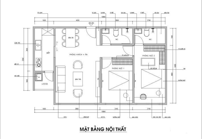 Tư vấn thiết kế nội thất căn hộ 67m2 cho gia đình ba thế hệ với giá dưới 200 triệu đồng