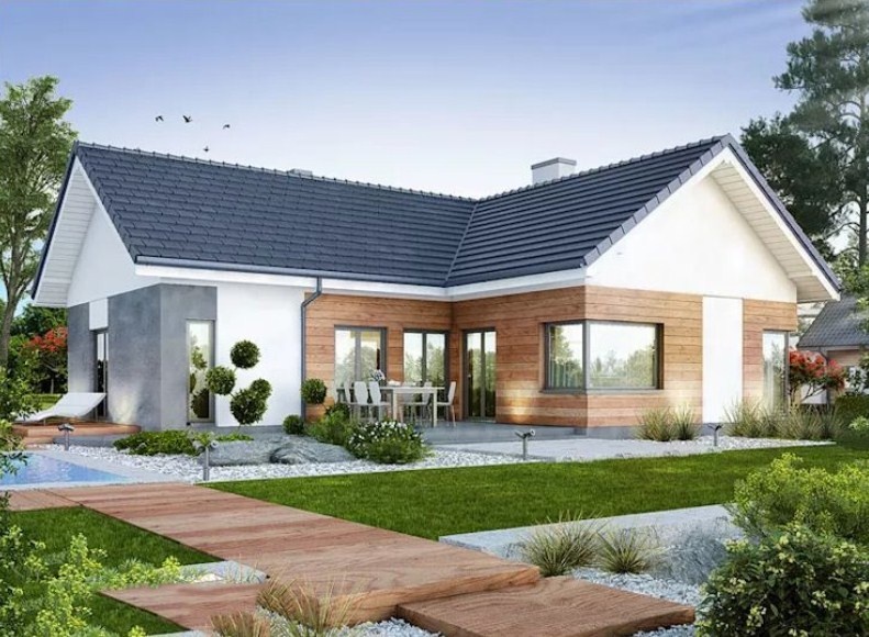 Điểm qua 5 mẫu nhà cấp 4 chữ L đẹp nổi bật 2019