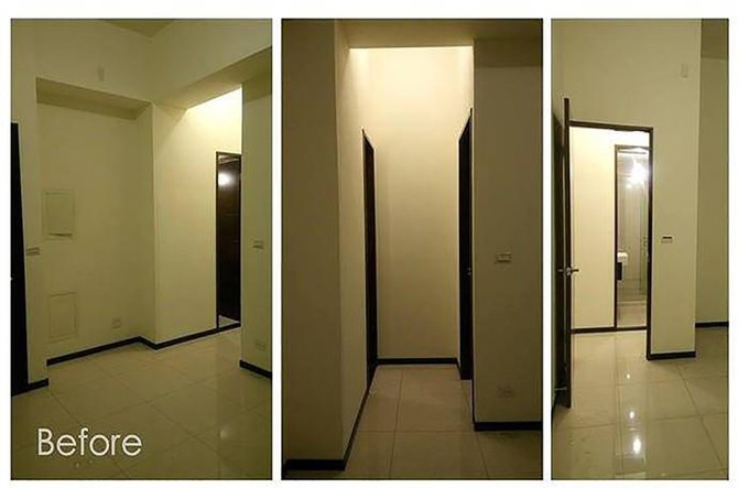 Hai hình ảnh hoàn toàn đối lập của căn hộ 30m2 trước và sau cải tạo