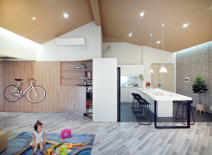 Biến căn hộ thành nhà 2 tầng độc đáo