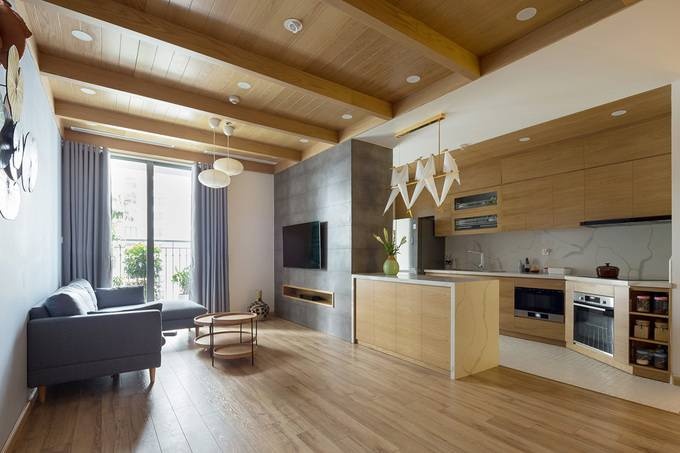 Cải tạo căn hộ 132m2 ở Hà Nội theo phong cách Nhật Bản