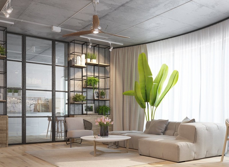 Căn hộ phong cách công nghiệp ấn tượng với thiết kế độc đáo