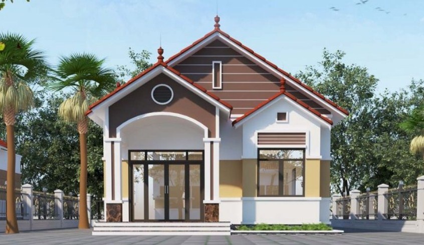 Cuốn hút trong không gian ngoại thất ngôi nhà cấp 4 150m2