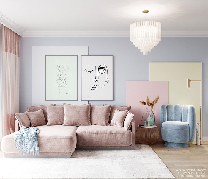 Căn hộ tông màu pastel đẹp dịu dàng, tinh tế