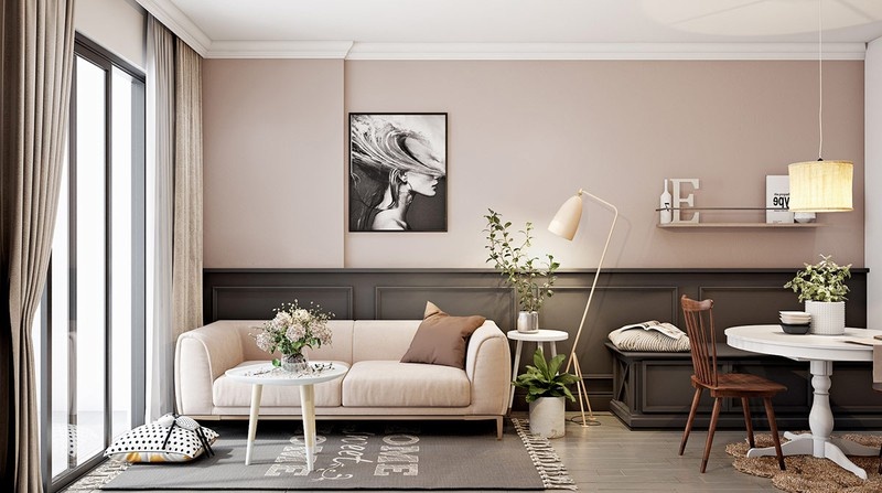 Chỉ rộng vỏn vẹn 25m2, căn hộ nhỏ vẫn có 2 phòng ngủ đẹp mê