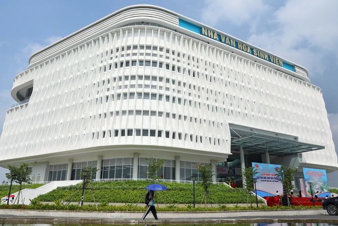 Kiến trúc độc đáo của nhà văn hóa sinh viên tại TP.HCM