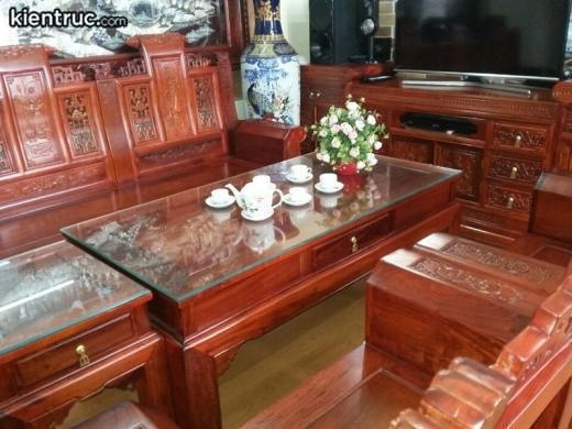 Sức hút từ những mẫu bàn ghế gỗ hương đỏ trong không gian nội thất gia đình