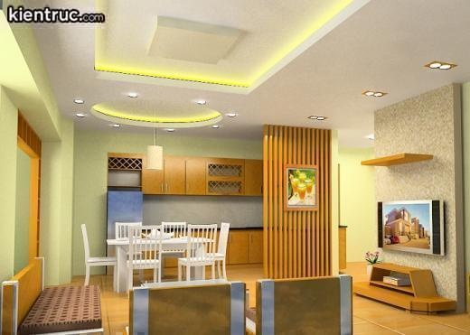 Xu hướng các mẫu trần thạch cao đẹp nhất cho phòng bếp