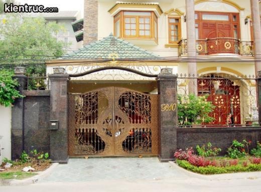 Thiết kế cổng nhà theo phong thủy