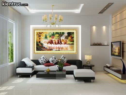 Thiết kế nội thất phòng khách theo phong thủy chuẩn nhất 2019