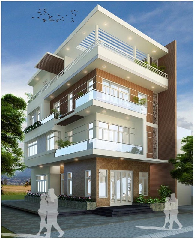 Tư vấn xây nhà 4 tầng ở kết hợp kinh doanh trên đất 6x12 m