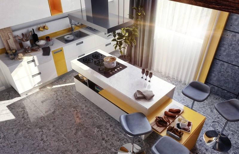 Điểm những mẫu đảo bếp sang chảnh