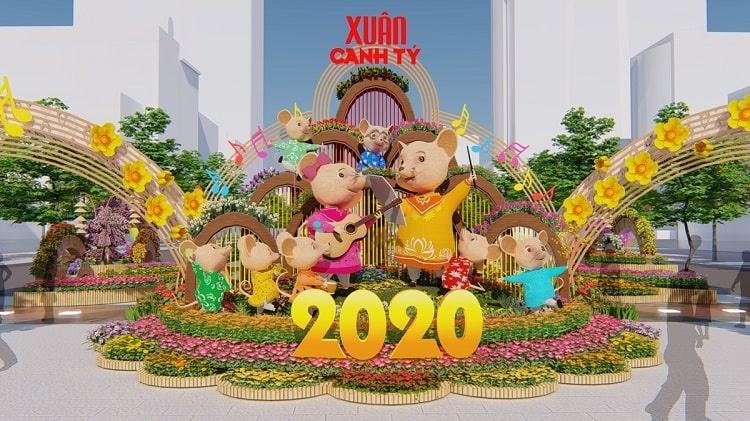 Đường hoa Nguyễn Huệ Tết Canh Tý 2020 có điểm gì nổi bật?