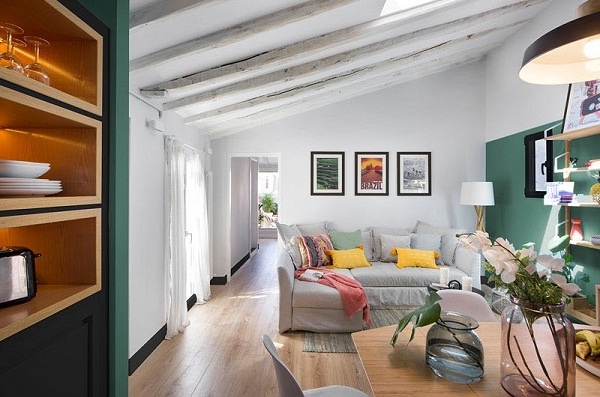 Khám phá không gian 'chất lừ' bên trong ngôi nhà 100m2 tại Madrid, Tây Ban Nha