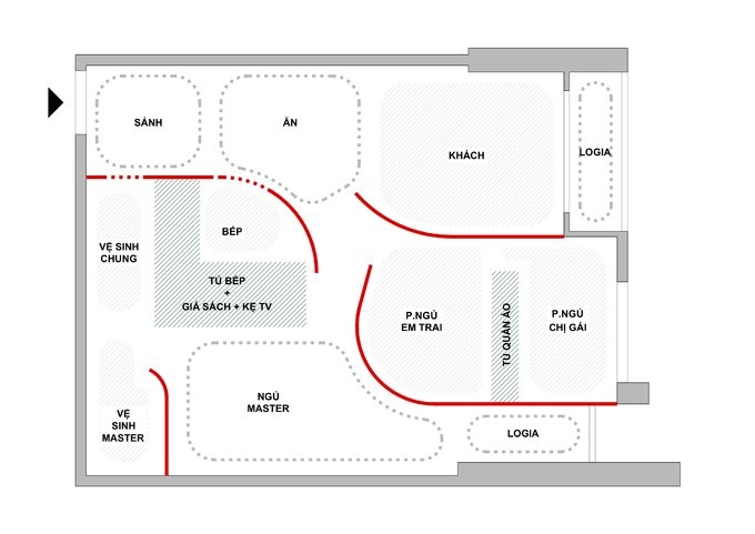 Tư vấn thiết kế nội thất cho căn hộ 70m2