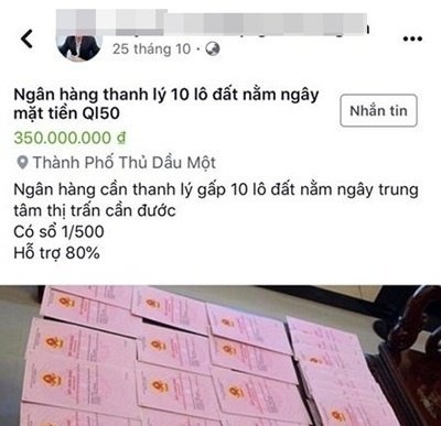 Cẩn trọng trước chiêu lừa bán bất động sản ngân hàng thanh lý