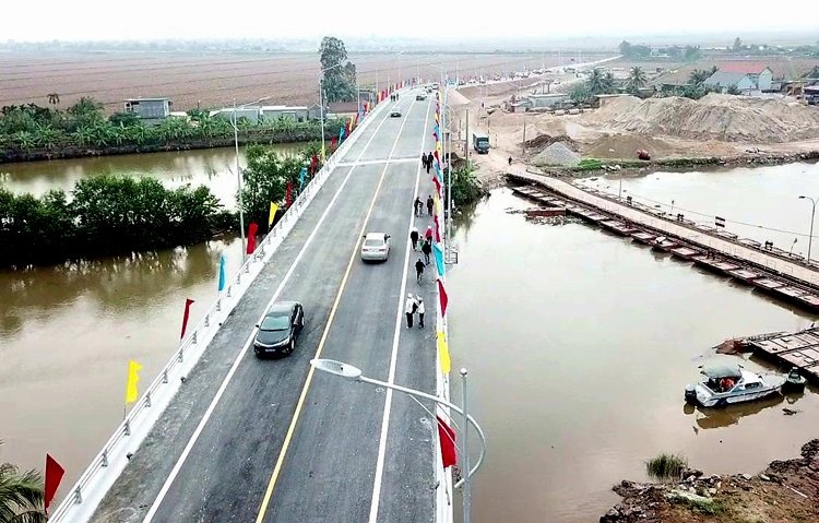 Cầu nối Hải Phòng và Thái Bình 185 tỷ đồng được đưa vào sử dụng