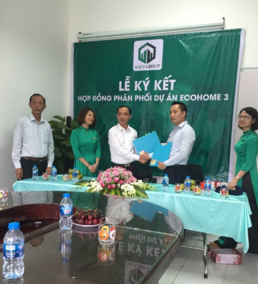 Chủ đầu tư Bắc 9 ký kết hợp đồng phân phối độc quyền dự án Ecohome 3 với Goldland