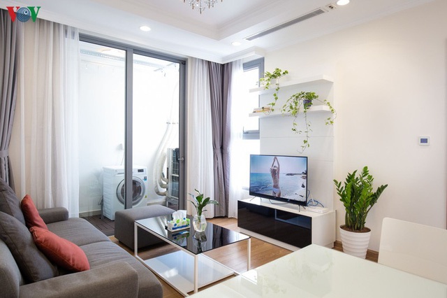 Không gian sống xanh bên trong căn hộ 67m2