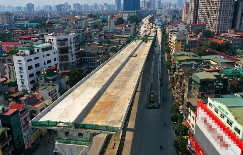 Dự án đường trên cao được chờ đợi nhất tại Hà Nội sắp hoàn thành