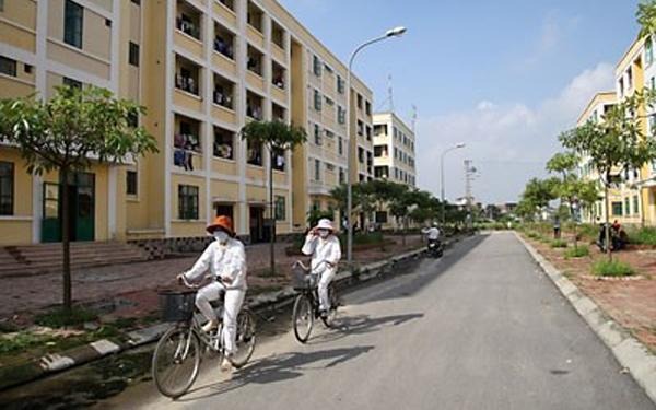 Khu nhà ở cho công nhân tại huyện Mê Linh được xây dựng