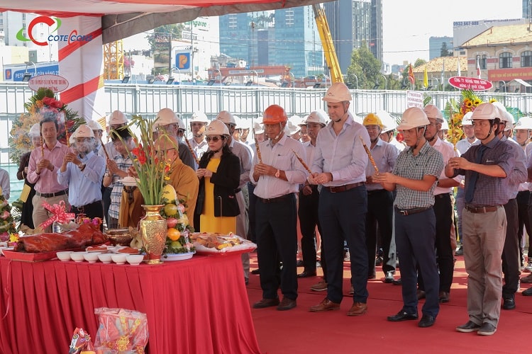 Coteccons đã tiến hành lễ khởi công phần thân dự án Spirit of Saigon