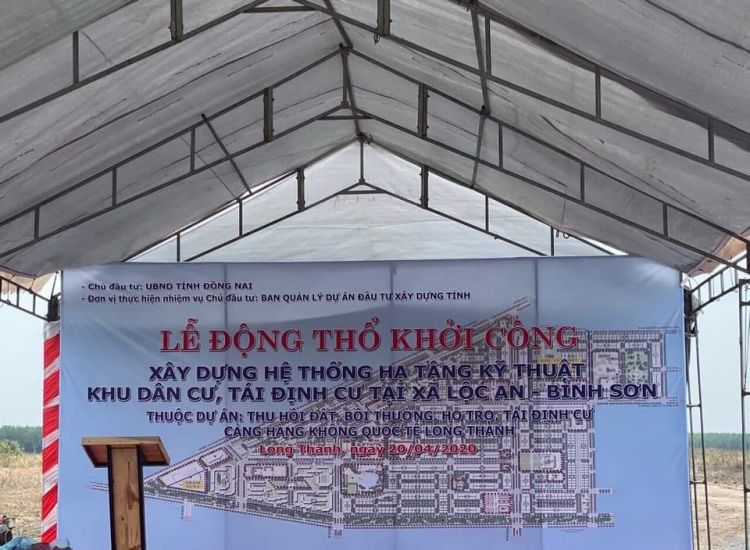 Khu tái định cư tại xã Lộc An - Bình Sơn được khởi công