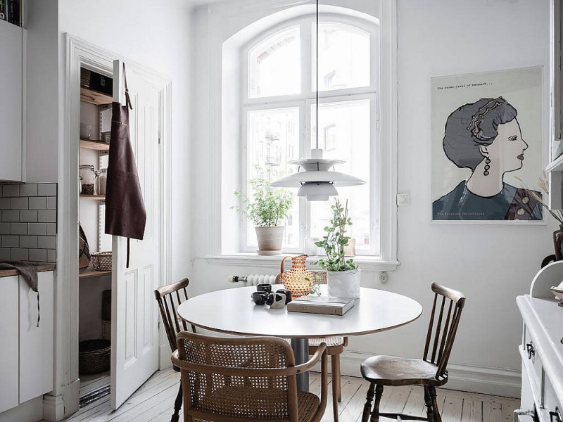Ngắm mãi không chán bộ sưu tập phòng ăn nhỏ phong cách Scandinavian