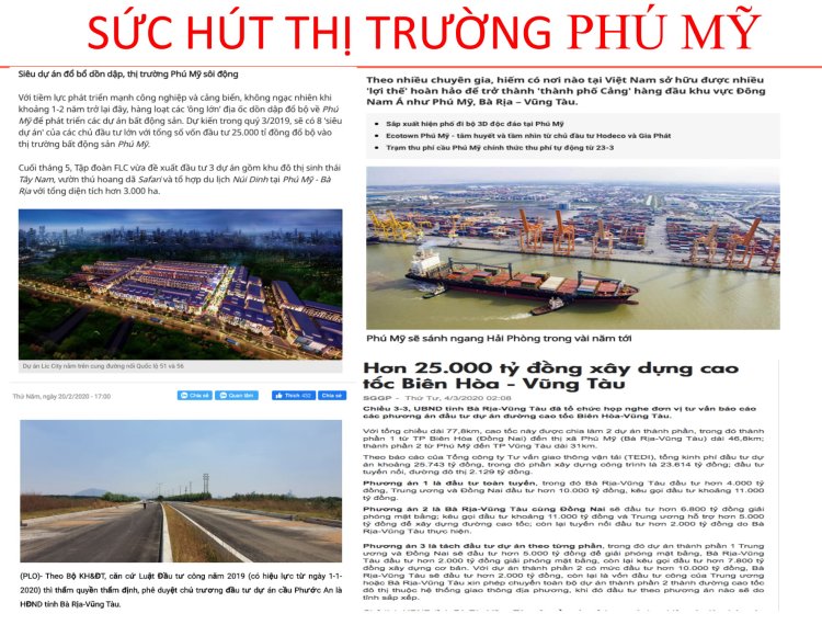 Phú Mỹ và những tiềm năng cộng hưởng