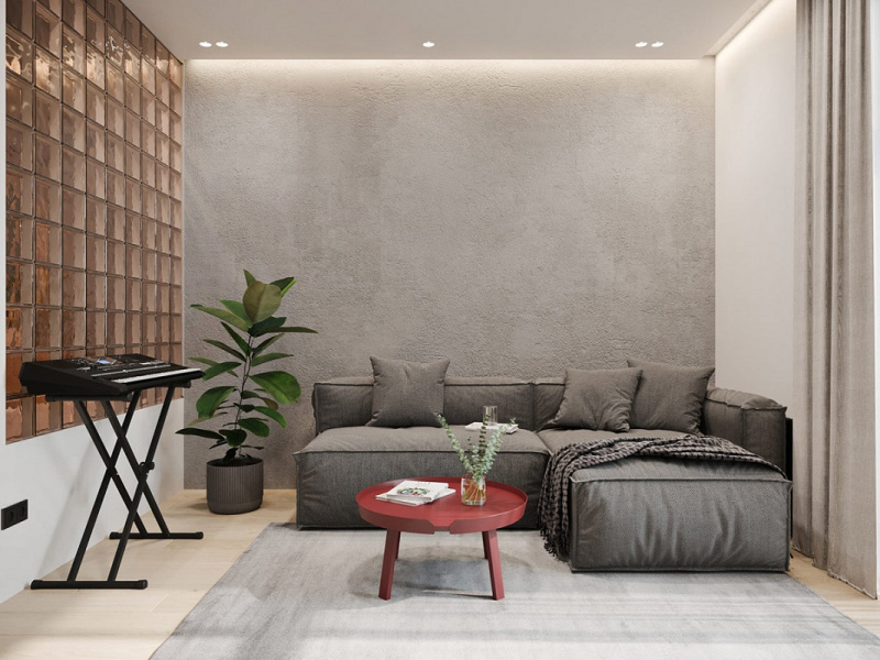 Không gian nhà nhỏ với điểm nhấn màu sáng tạo