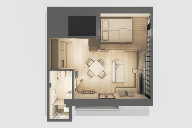 Chỉ vỏn vẹn 29m² nhưng căn hộ dưới đây vẫn gây thương nhớ với màu trắng tinh khôi