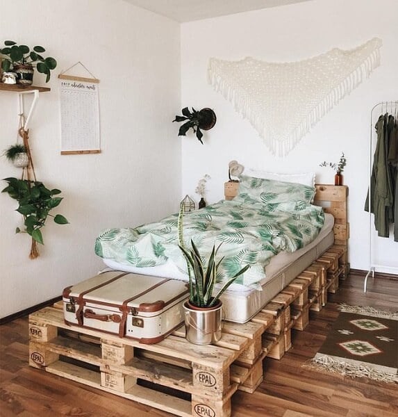 10 ý tưởng “thay áo mới” cho phòng ngủ với tấm gỗ pallet