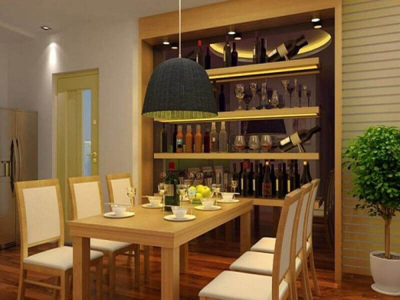 Kích thước tủ rượu âm tường tiêu chuẩn cho nhà sang trọng