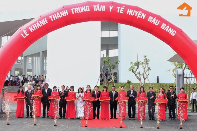 Công bố thông tuyến đường Mỹ Phước - Bàu Bàng và khánh thành Trung tâm y tế huyện Bàu Bàng