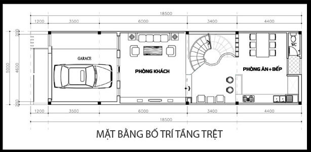 Khám phá phối cảnh nhà phố 3 tầng 1 tum với phong cách cổ điển