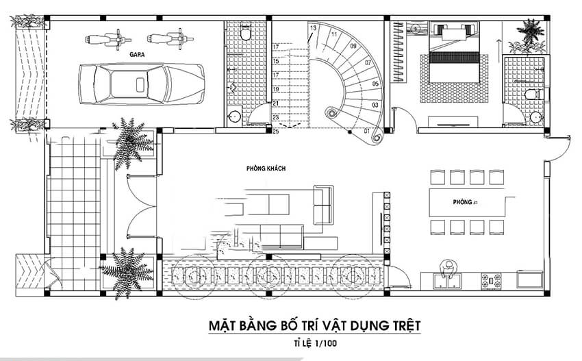Thiết kế biệt thự đẹp 3 tầng mái Thái  BT 31052  KataHome
