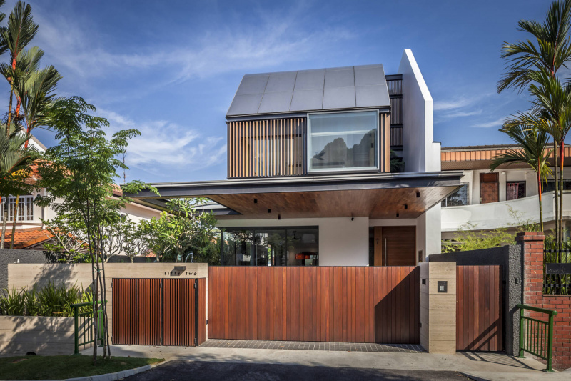Ngôi nhà ở Singapore sở hữu phần mái hiên siêu rộng cùng không gian sáng thoáng tuyệt vời