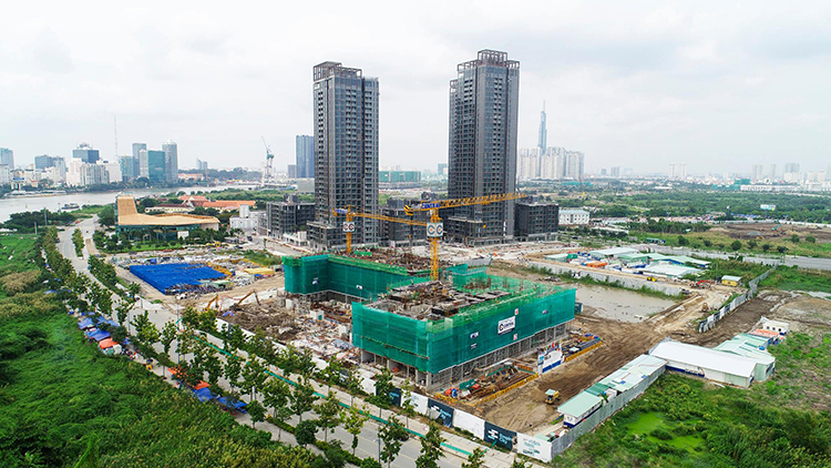 Thông tin tiến độ thi công dự án Empire City Thủ Thiêm tháng 10/2020
